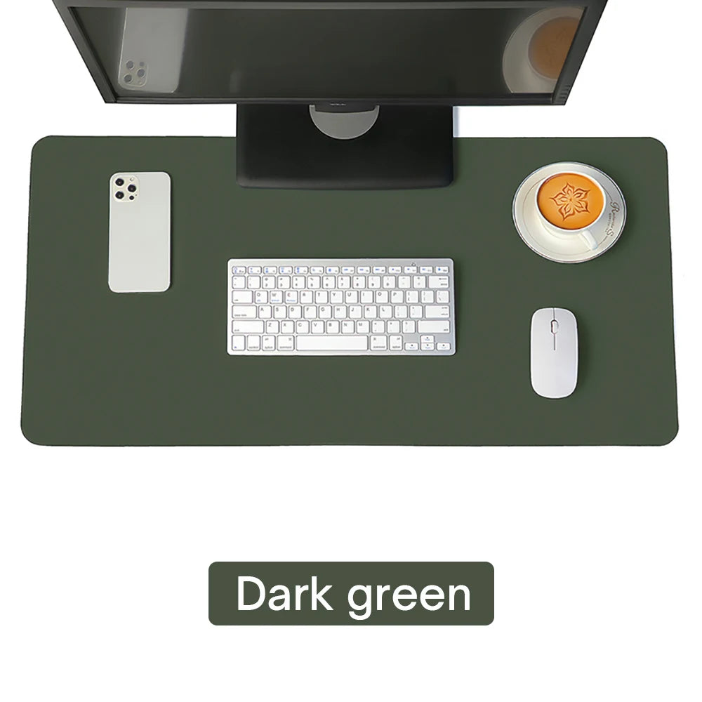 Premium PU Leather Waterproof Desk Mat