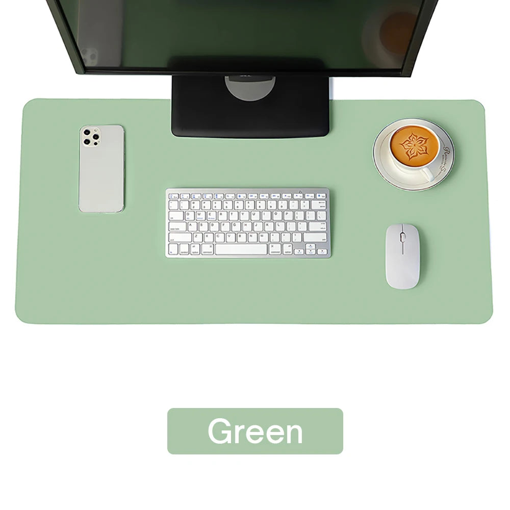 Premium PU Leather Waterproof Desk Mat