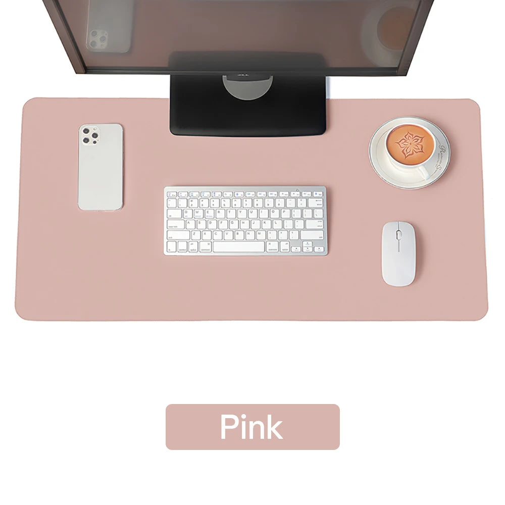 Premium PU Leather Waterproof Desk Mat