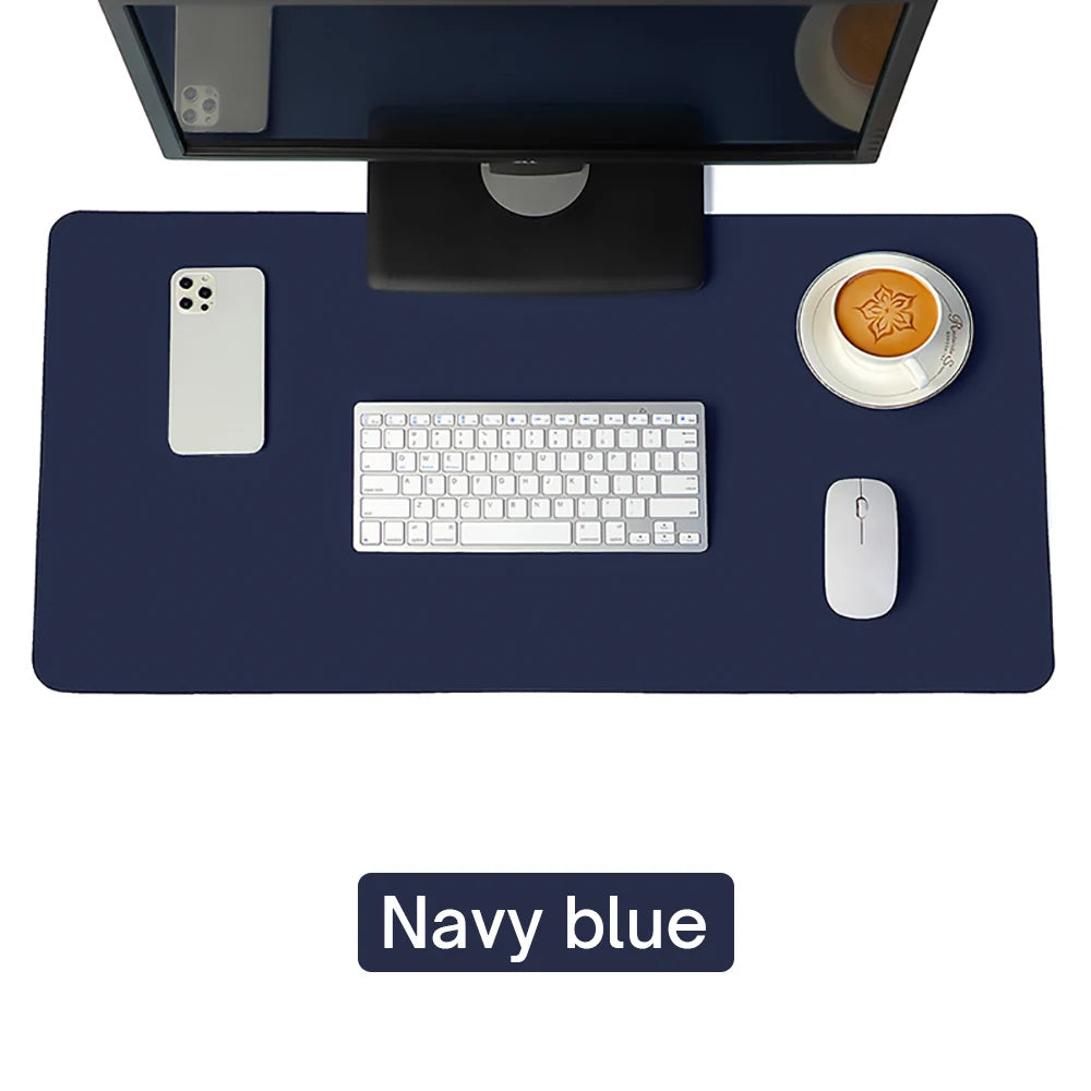 Premium PU Leather Waterproof Desk Mat